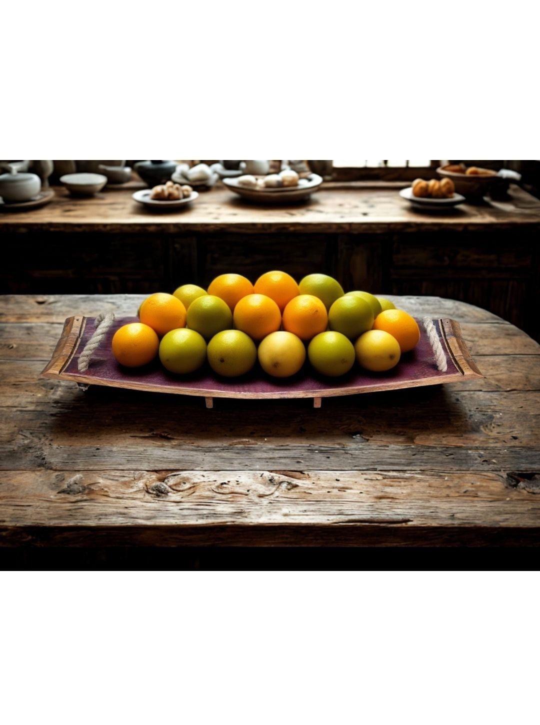 Wine Barrel Fruit Bowl