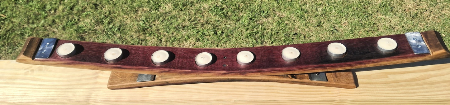 Wine Barrel Candle Holder