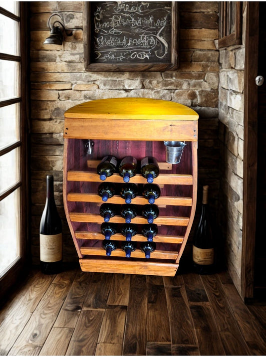 Wine Barrel Wine Rack